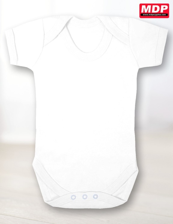 Short Sleeved Body Suit - White Dye Sub 0-3m