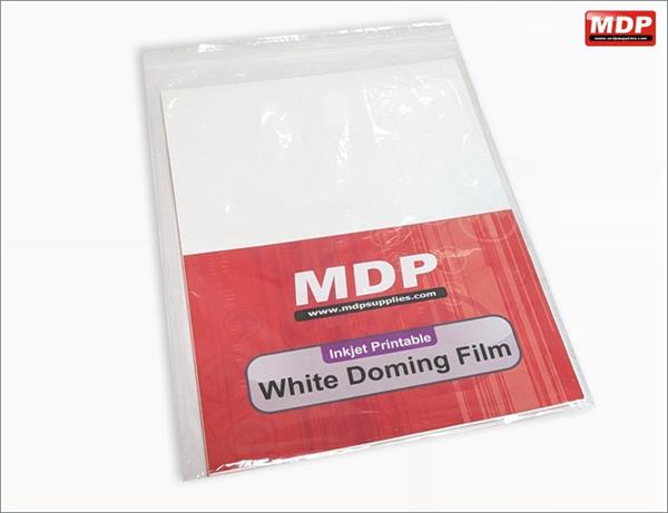 Gloss White Doming Film - Pack of 10 sheets