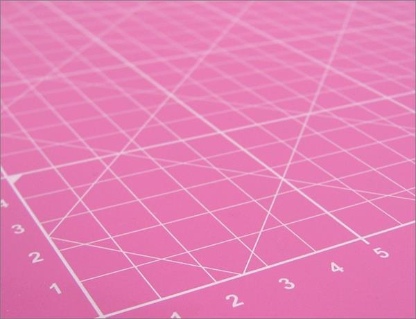 DeTape Cutting Mat Pink - A4