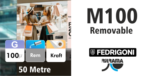 Ri Jet 100 White Gloss Removable Blockout 760mm