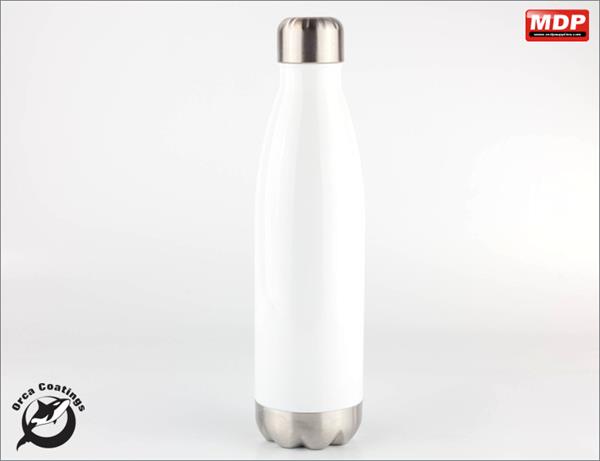Water Bottle 500ml Tapered White - Single