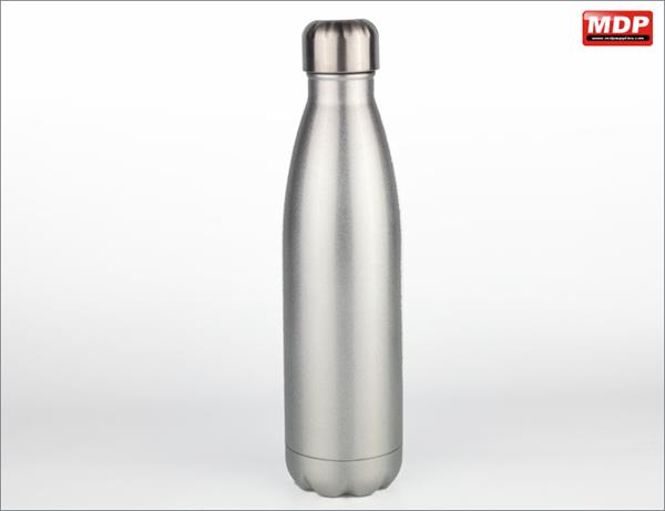 Water Bottle 500ml Tapered Glitter Silver - Single