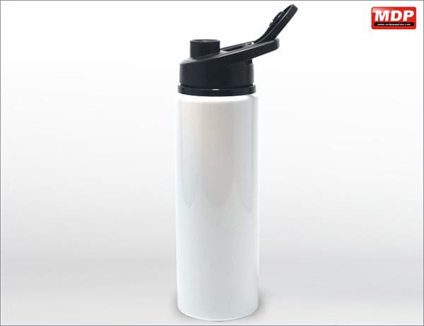 Alu Flip Top Bottle 750ml White - Single