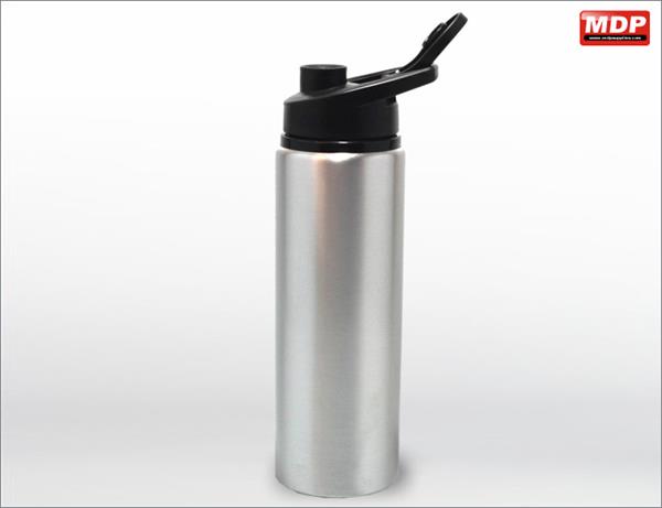 Alu Flip Top Bottle 750ml Silver - Single
