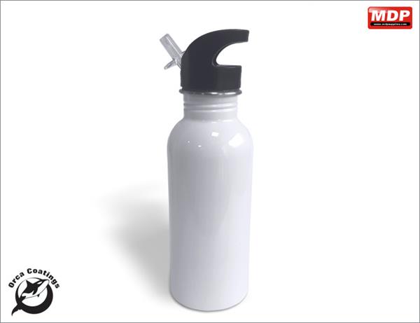 Steel Slim Neck 600ml White - Single