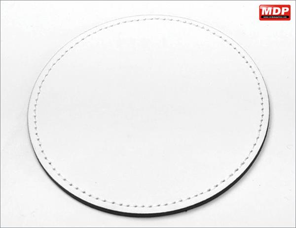 Dye Sub Coaster Round Leatherette White - Pack of 10