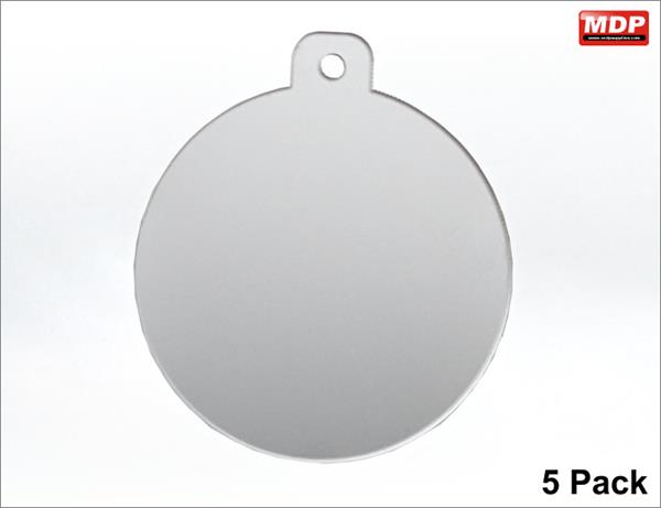 Acrylic Decorations Baubles - 5 Pack