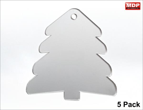 Acrylic Decorations Trees - 5 Pack