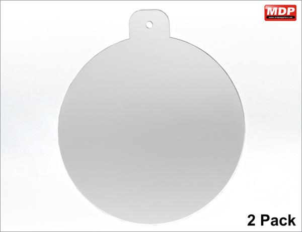 Acrylic Decorations Baubles Large - 2 Pack
