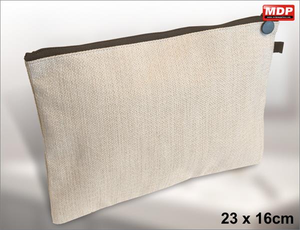 Dye Sub Linen Cosmetic Bag Large - Single