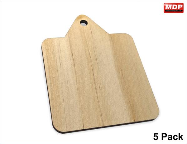 Dye Sub Wood Square Gift Tags 78x60mm - 5 Pack