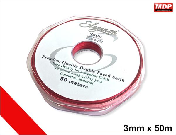 Ribbon Red 3mm - Single