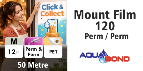 Aquabond Mounting Film 1530mm - 50m Log