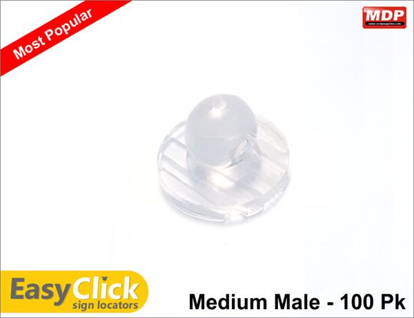 Easy Click Locators 100 Pk Medium Male