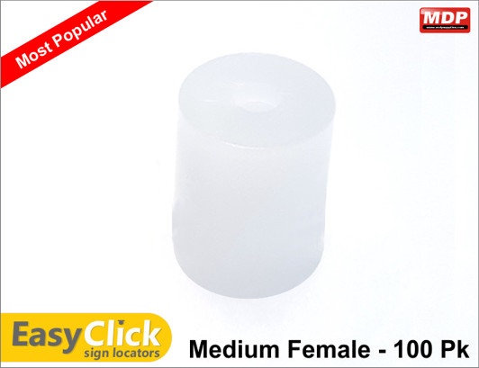 Easy Click Locators 100 Pk Medium Female