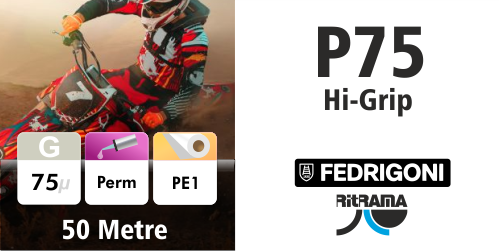 Ri-Jet P75 Hi-Grip White Gloss PE Digital 1370mm