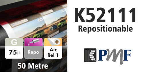 KPMF White Gloss Airflow 1520mm - Polymeric 50m