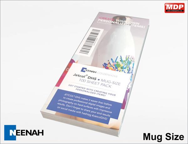 Neenah Jetcol DHS Sublimation Paper Mug Size -  Pack of 100 sheets