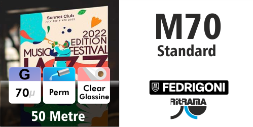 Ritrama M70 Standard Overlam Gloss 1370 LOG - 50m