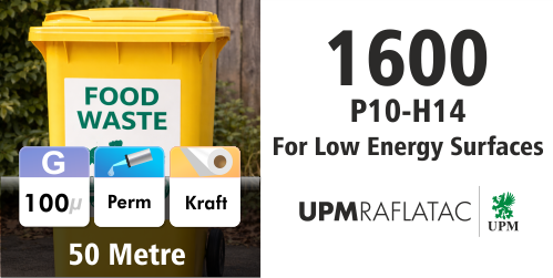 UPM100 Mono White Gloss Low Energy 1372mm - 50m