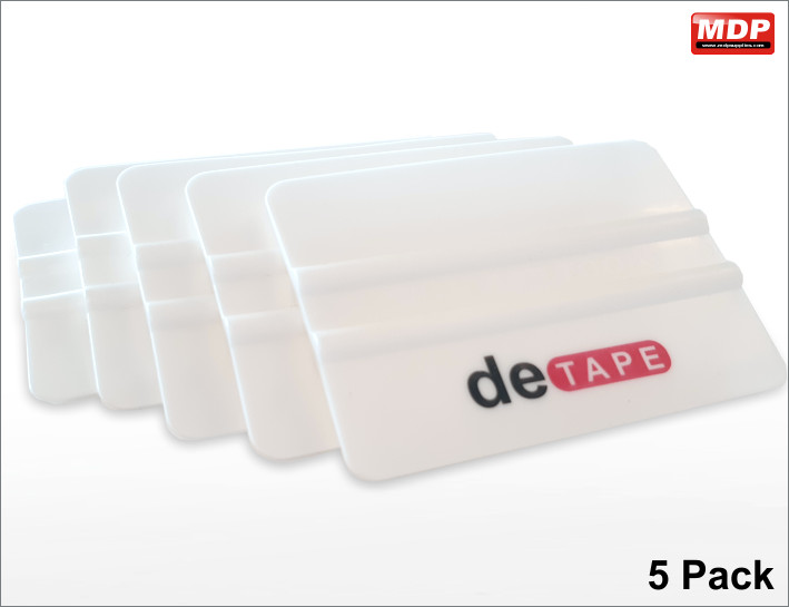 DeTape 4 inch Plastic Squeegee - 5 Pack