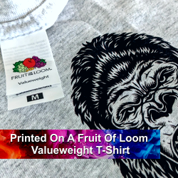 Printed On A Regular T-Shirt